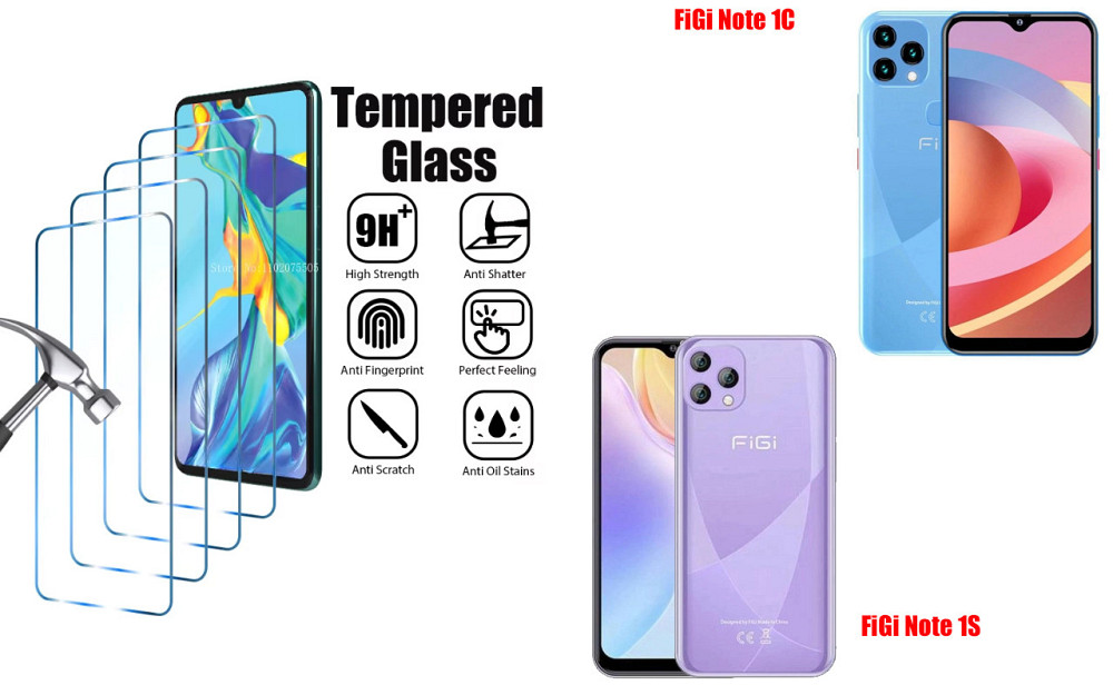Защитное стекло ArmorGlass для FiGi Note 1C, Note 1S – устойчивое к царапинам и ударам Киев - изображение 1
