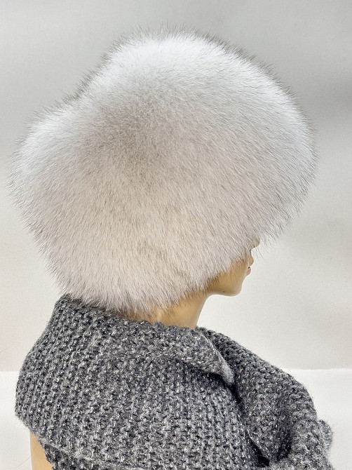 Шапка песцовая женская Шарлотта Колотий льод Харьков - изображение 4