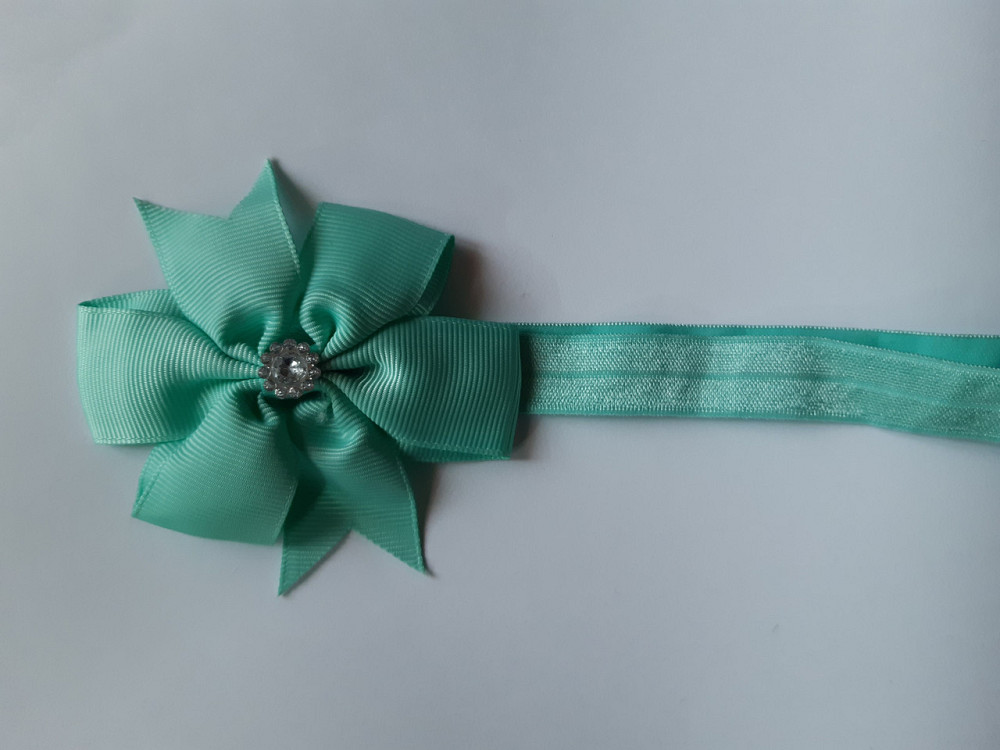 Детская повязка ментоловая - окружность 36-58см, бант 8см Киев - изображение 1