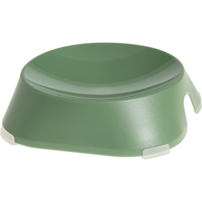 Посуда для кошек Fiboo Flat Bowl миска с антискользящими накладками зеленая (FIB0087) Винница - изображение 1