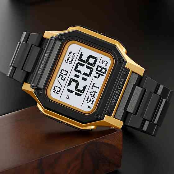 Skmei 2264BKGDWT Black-Gold-White SBR Київ