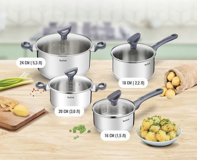 Набір посуду Tefal Daily Cook (G712S855) ( Нержавіюча сталь ) Харьков - изображение 9