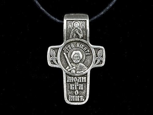 Іменний хрест посріблений Микита Київ - фото 1