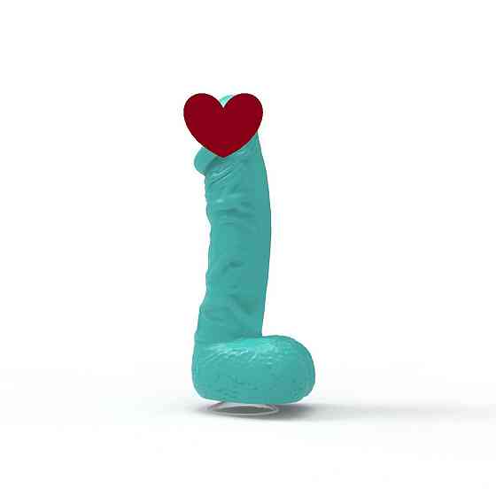 Крафтовое мыло-член с присоской Pure Bliss MINI Turquoise, натуральное Sex Aura Киев