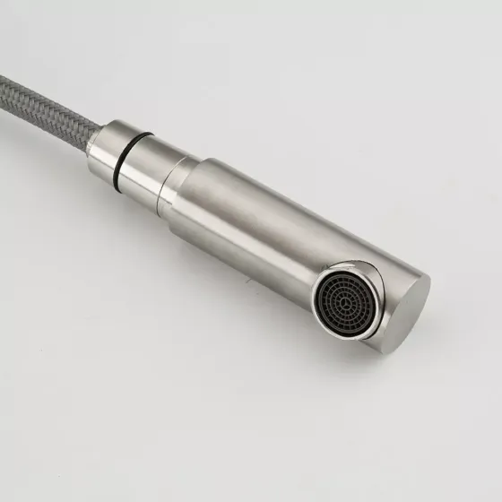 Змішувач для кухні з висувним виливом Frap F60899, сатин Київ