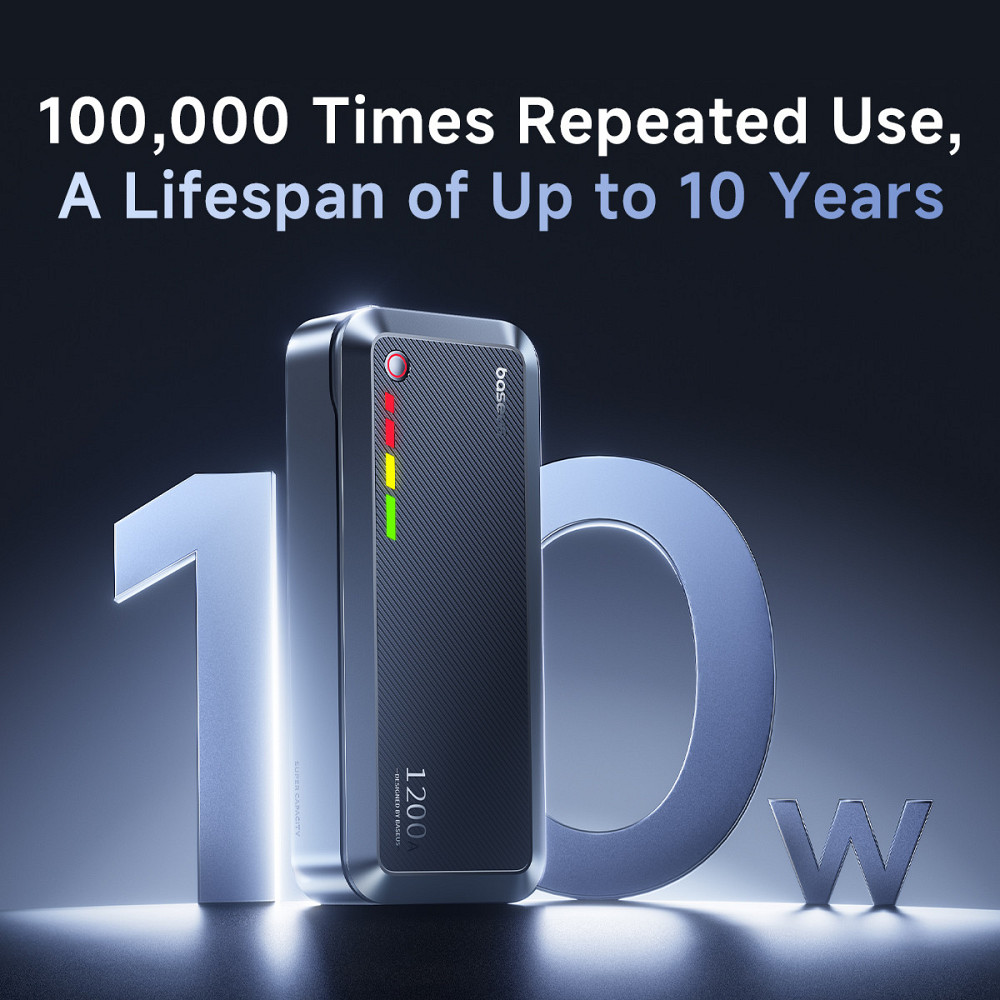 Пуско-зарядний пристрій Baseus PrimeTrip 1200A Чорний Київ - фото 3