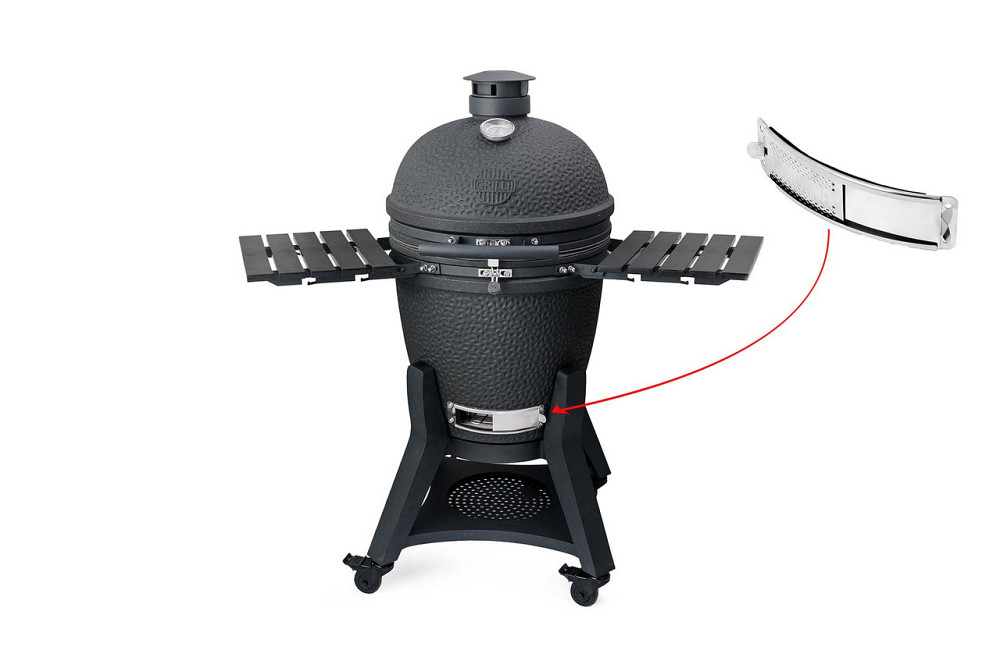 Нижняя заслонка керамического угольного гриля GRILLI Kamado L 5 в 1 777617 Код: 013597 Ровно - изображение 3