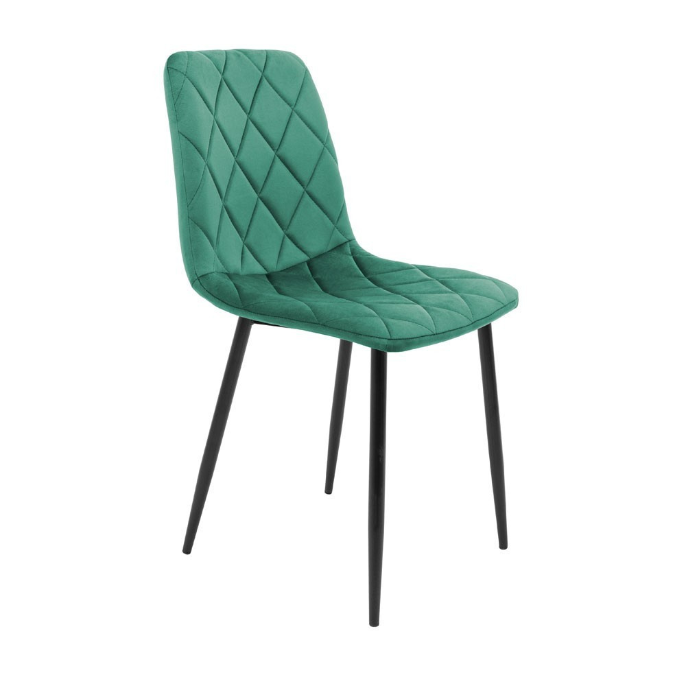 Стул кресло мягкий GarretDesign U Malcolm 26 черные ножки Зеленый Киев - изображение 1