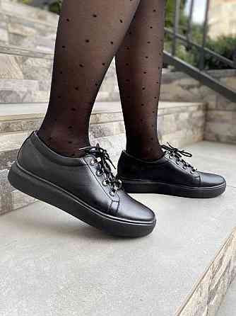 Injers Сліпони жіночі INJERS 195 чорні (весна-осінь, шкіра натуральна) (2486) Коломия