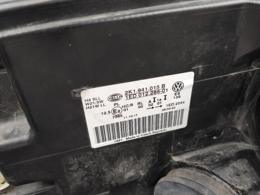 Фара ліва VW Caddy 2015-2020 (2K1941015B) Ковель - изображение 4