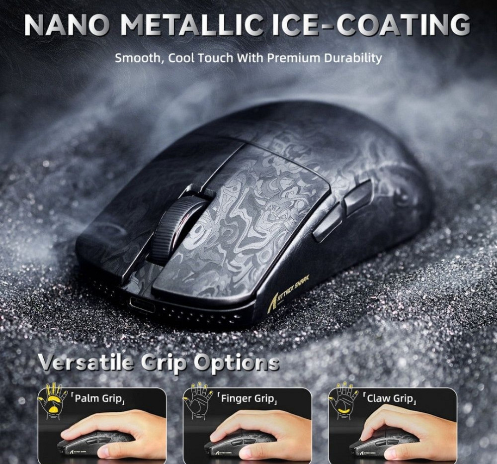 Новинка 2025! ATTACK SHARK R11 ULTRA 49г 8000гц 42000dpi. Харьков - изображение 4