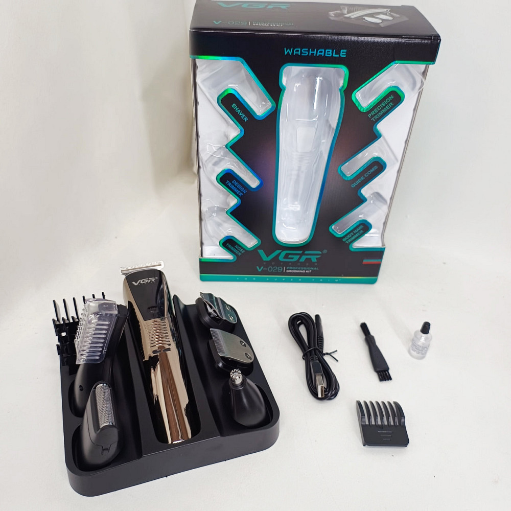 Чоловічий тример для окантовки, Акумуляторна машинка-тример для стрижки волосся Тример скронь HX-93 Львів - фото 8