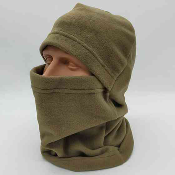 Зимова балаклава на флісі, Олива / Тактична балаклава утеплена / Балаклава флісова Київ