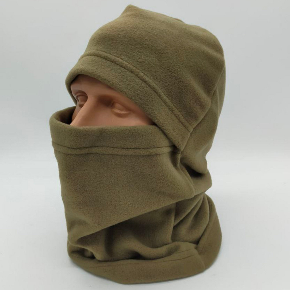 Зимова балаклава на флісі, Олива / Тактична балаклава утеплена / Балаклава флісова Київ - фото 1