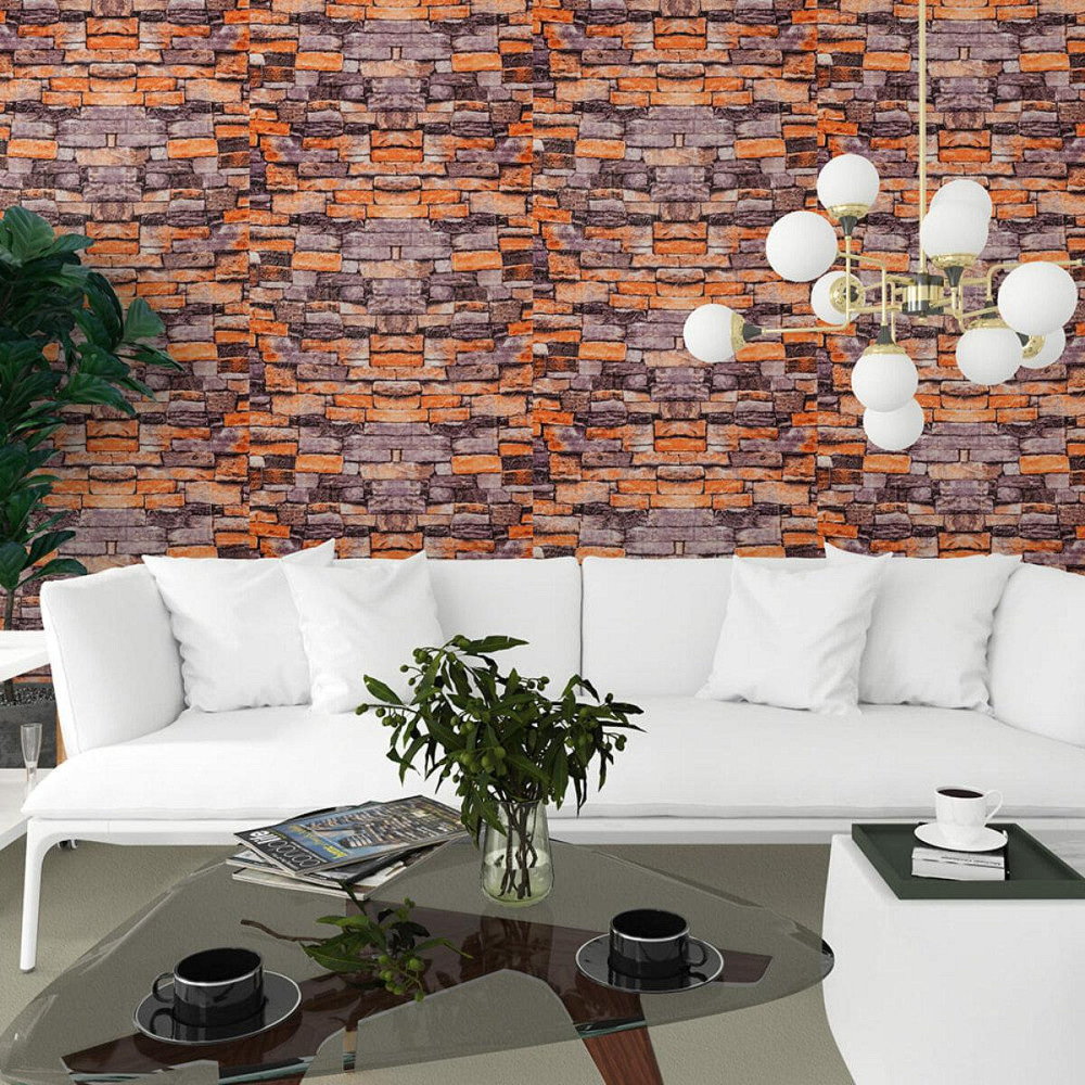 3D панель песчаник Катеринославский кирпич, самоклеящаяся Киев - изображение 6