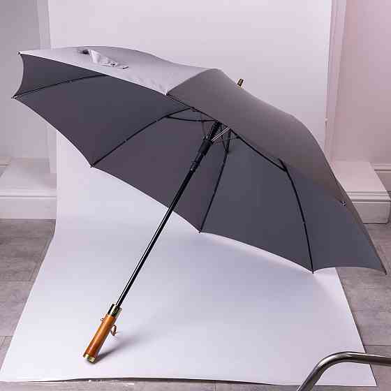 Полуавтоматический зонт-трость серый 124 см Киев