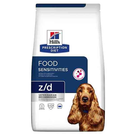 Сухой корм для взрослых собак Хилс Hills PD z/d Food Sensitivities 3 кг при пищевой непереносимости Винница