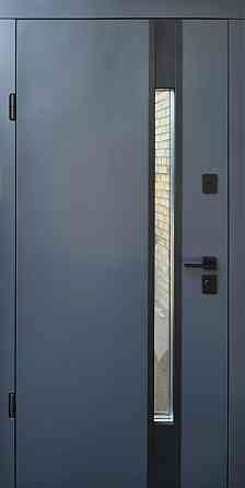 Двері вхідні металеві Страж BEREZ Proof Smart Street Rio-S Loft 850х2040 мм антрацит/білий атлас Ліві Київ