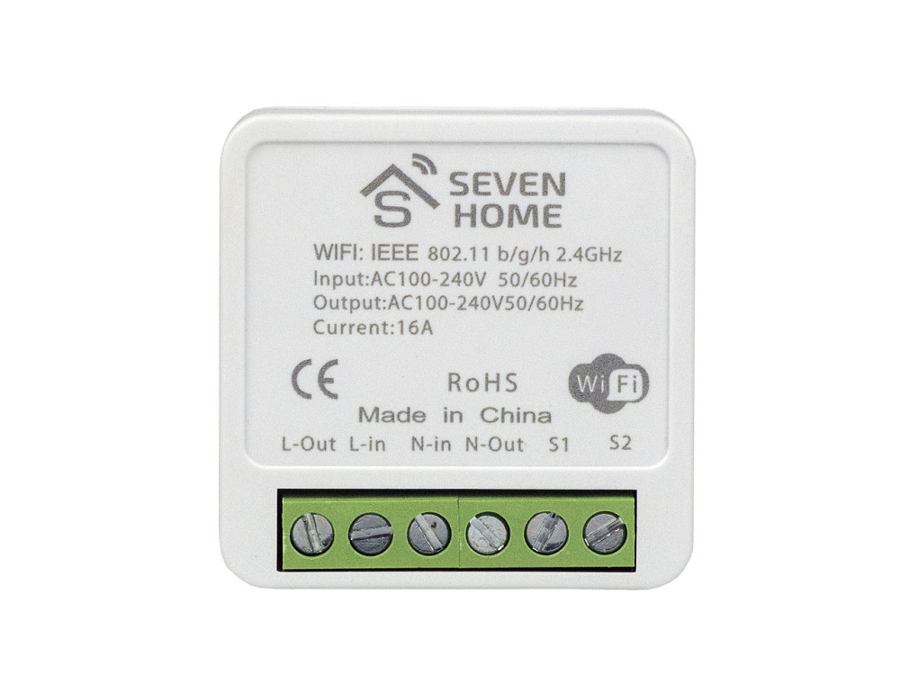 Розумне Wi-Fi реле SEVEN HOME S-7048 Київ - фото 1
