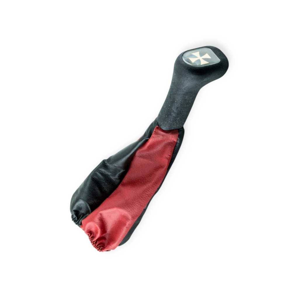 Пыльник 2108 салона кожзам красный , набалдашник полиуретан КПП Мукачево - изображение 1