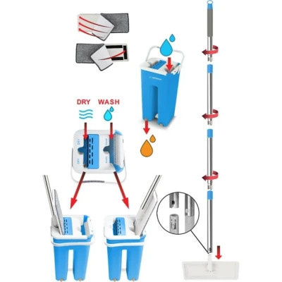 Комплект для прибирання Esperanza EHS004 Швабра + відро з розділеним баком (5901299964033) Вінниця - фото 7