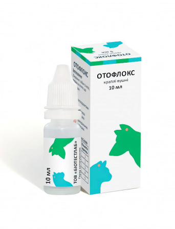 Отофлокс (ушные капли) 10 мл, Биотестлаб Винница