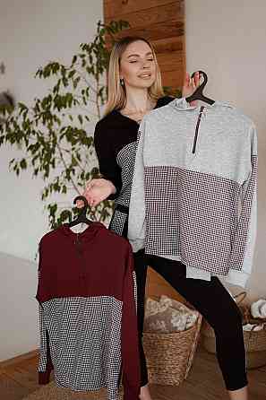 Повсякденний жіночий костюм із трикотажу "Flex" оптом | Батал | Розпродаж моделі Київ