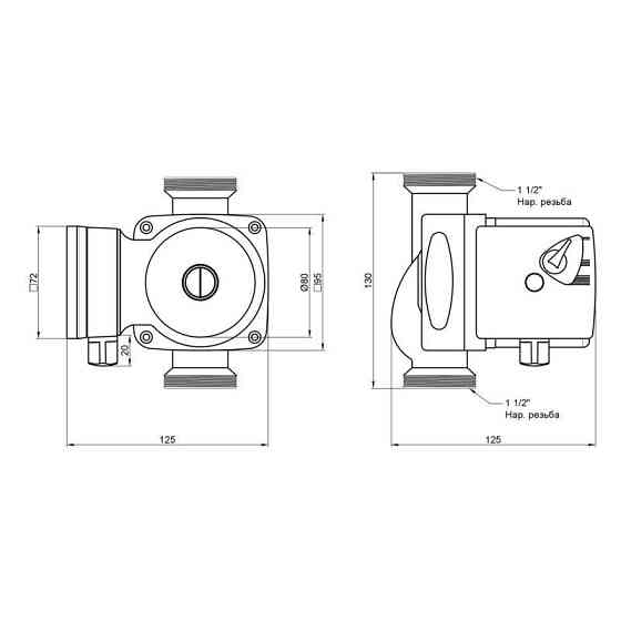 Насос циркуляционный для систем отопления Thermo Alliance LPS 25/60/130 Киев