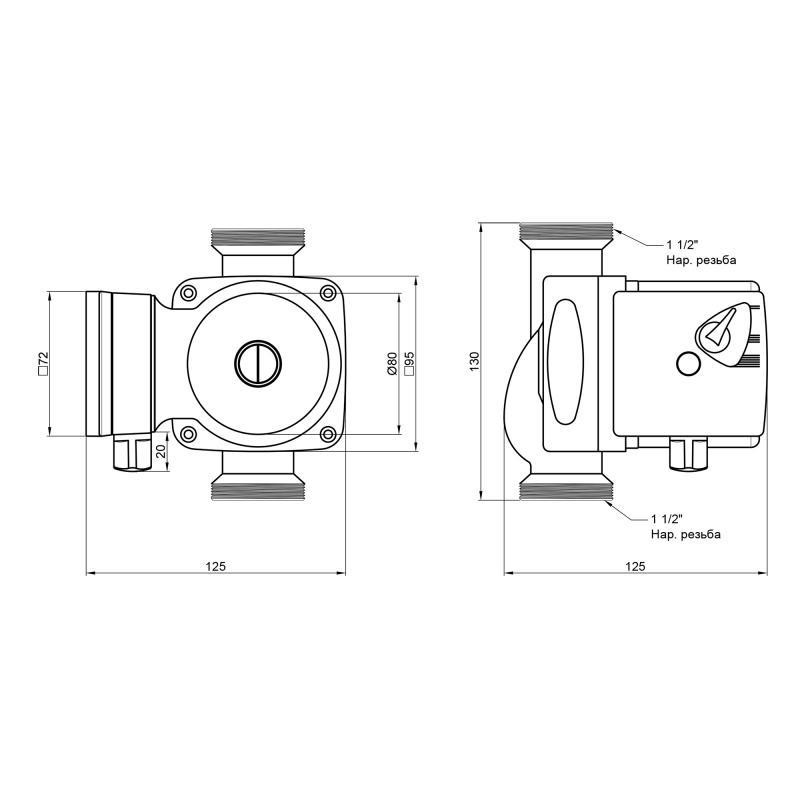 Насос циркуляционный для систем отопления Thermo Alliance LPS 25/60/130 Киев - изображение 2