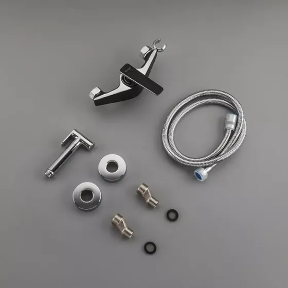 Гігієнічний душ із змішувачем Frap F2057 чорний/хром Київ