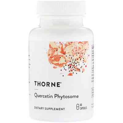 Трави Thorne Research Кверцетин фітосоми, Quercetin Phytosome, 60 капсул (THR-00435) Вінниця