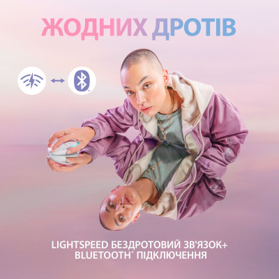 Мышка Logitech G705 Gaming Wireless/Bluetooth White (910-006367) Винница - изображение 7