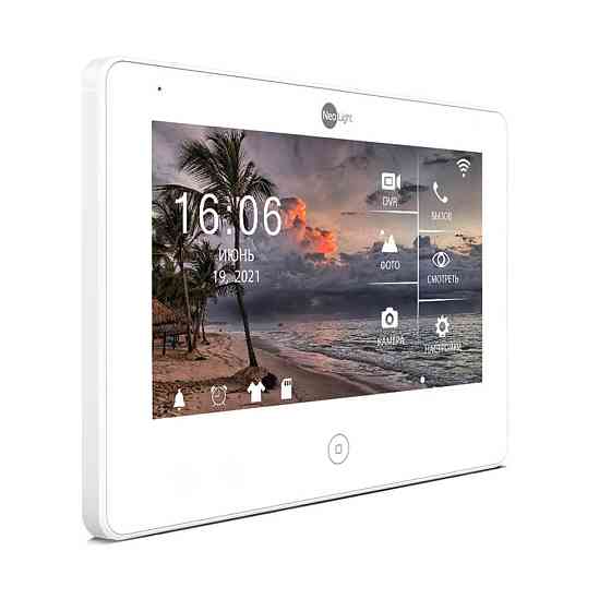 Комплект відеодомофона Neolight NeoKIT HD Pro Graphite: відеодомофон 7" з детектором руху і 2 Мп відеопанель Київ