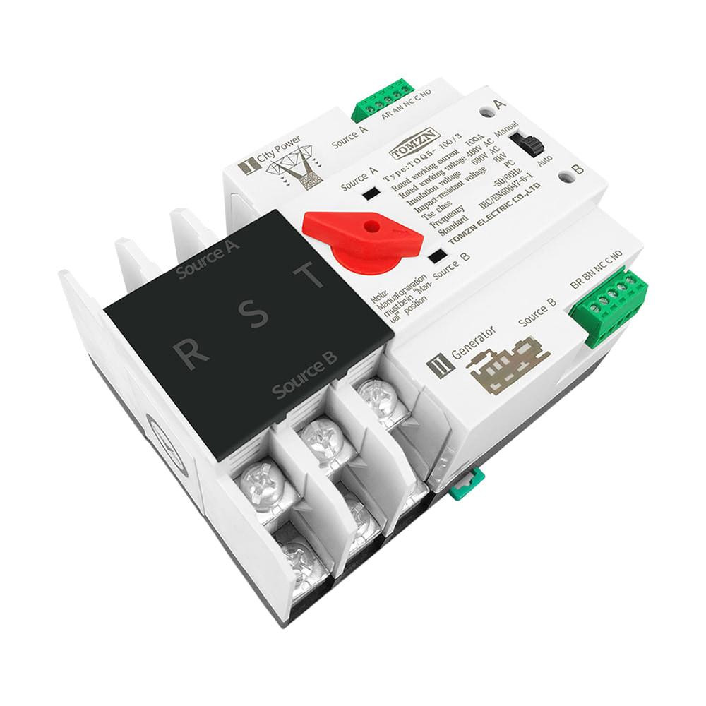 Автоматичний перемикач (АВР) під DIN-рейку TOMZN TOQ5/3P 100A 3 полюси (51-00114) Киев - изображение 5