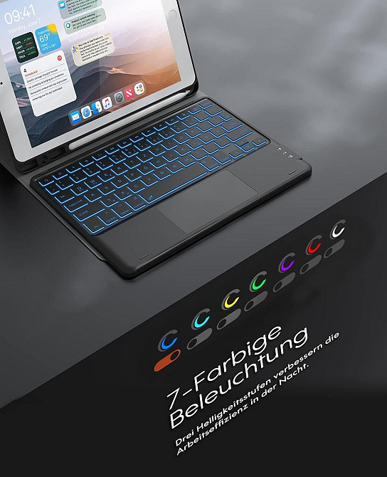 Фирменный защитный чехол Chesona с Bluetooth клавиатурой для iPad 10.2 (2019/20/21)/pro10.5(2017)/Air 3 10.5 Днепр - изображение 6