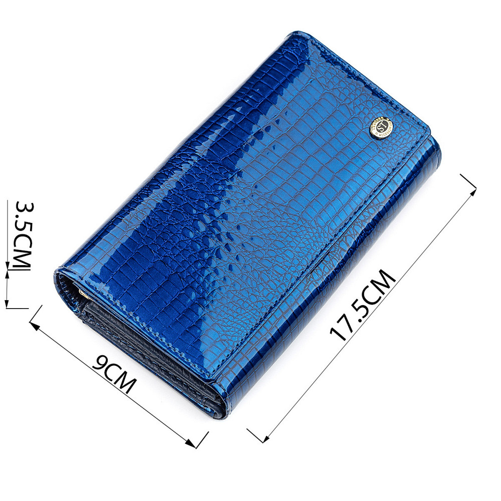 Гаманець жіночий ST Leather 18432 (S9001A) модний Синій Київ - фото 14