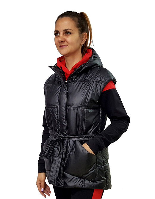 Жіноча безрукавка, подовжена, Жіночий демісезонний жилет Київ - фото 2