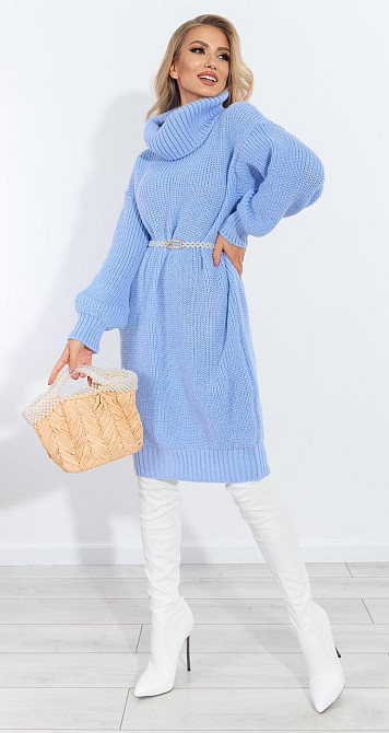 В'язаний об'ємний светр плаття (42-48) Київ - фото 4