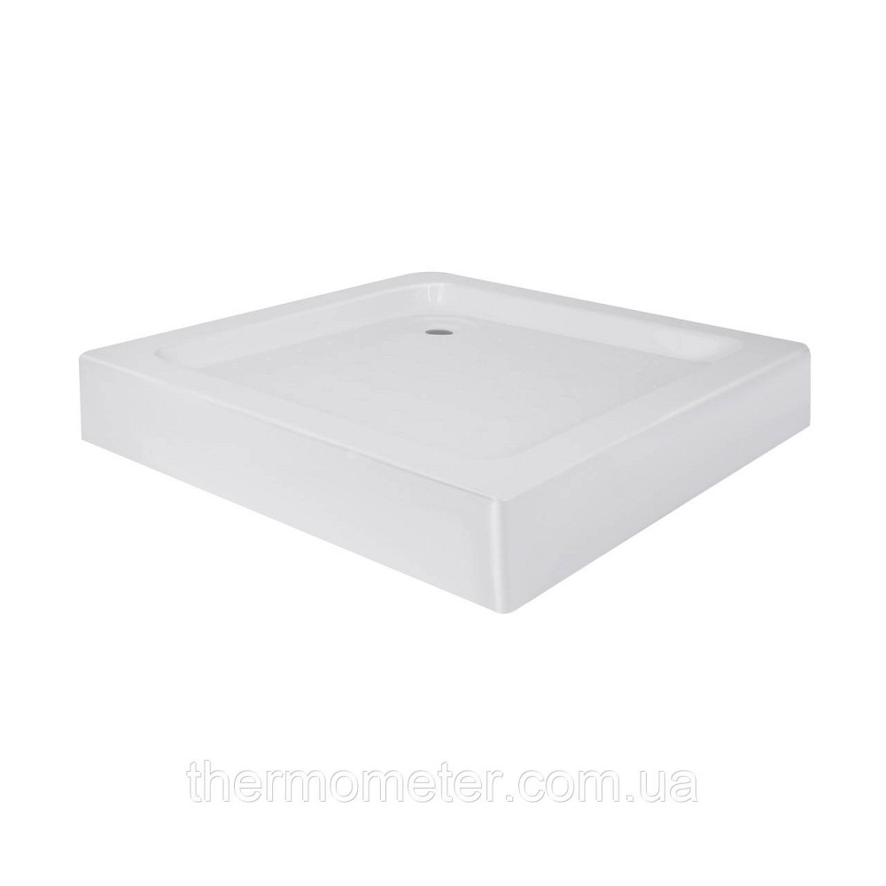 Lidz Душовий піддон KAPIELKA ST80x80х14 низький квадратний, діаметр слива 52 мм Київ - фото 7