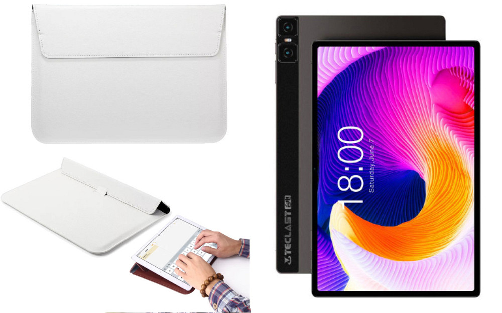 Чохол-конверт VitoCase для Teclast T45HD, з функцією підставки для планшета Білий Київ - фото 1