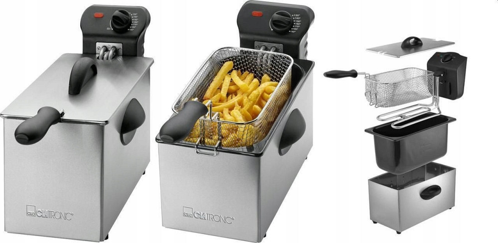 Фритюрница масляная 3 литра Clatronic (3587) Мощность 2000 Вт Нововолынск - изображение 7
