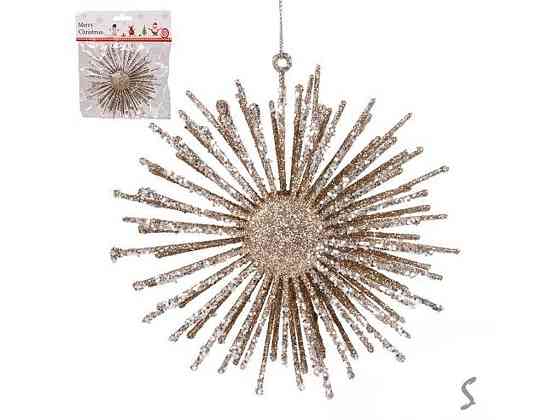 Фигурка-подвеска новогодняя 13см Snowflake R33896 ТМ STENSON Киев