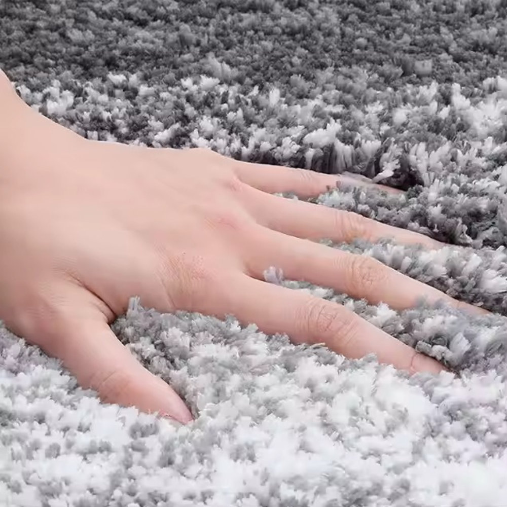 Килимок для ванної та душу килимок для ніг у ванну кімнату, мікрофібра, антиковзкий 51х76 см, градієнт сірий Кам'янець-Подільський - фото 2