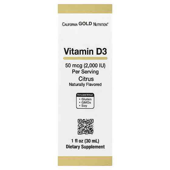 Vitamin D3, 50 mcg (2,000 IU) 30 ml (Citrus) Луцк