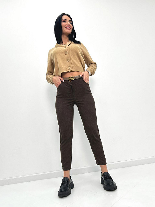 Классические вельветовые брюки Axel 44, Шоколадный Киев - изображение 5