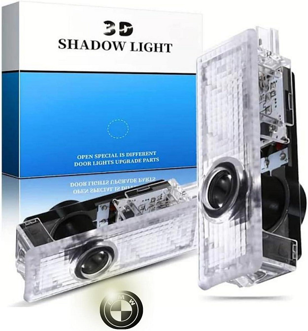 LED подсветка дверей автомобиля 2 шт, проектор логотипа BMW 1 3 4 5 6 7 M X Z GT серии, водостойкий, Plug&Play Киев - изображение 2