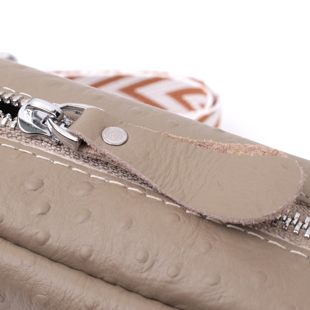 Стильна сумка для жінок із фактурної натуральної шкіри Vintage 22662 Бежева Київ - фото 8