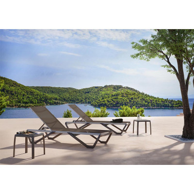 Шезлонг PAPATYA Wave серо-коричневый сетка серо-коричневый (4168) Винница - изображение 6