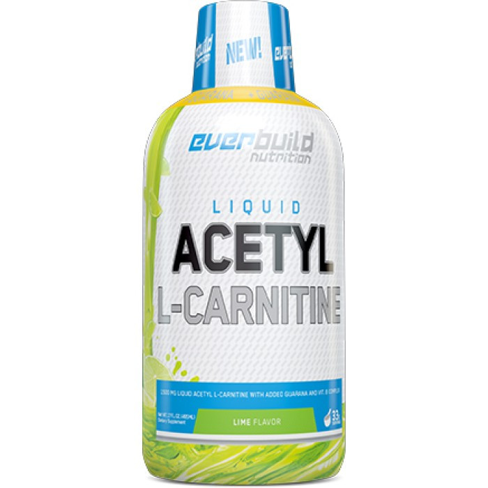Карнитин Everbuild Nutrition Liquid Acetyl L-Carnitine + Guarana 495 мл, Lime Луцк - изображение 1