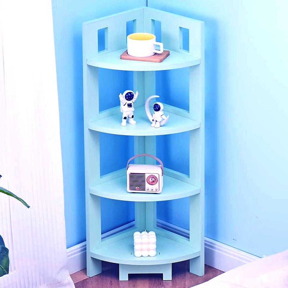 Стеллаж угловой для ванной 